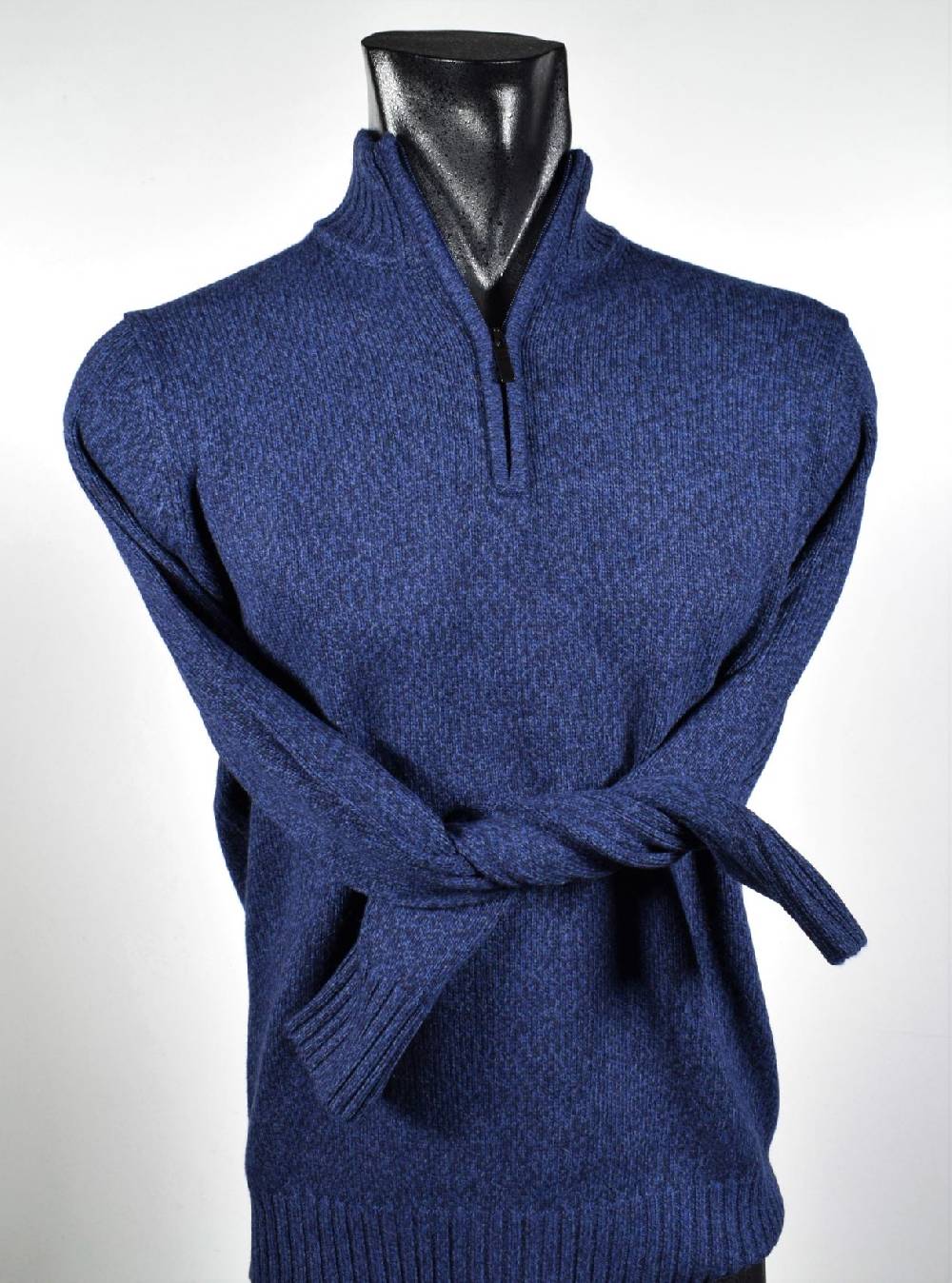 Cavalieri Milano Lupetto Con Zip Cavalieri Lana Cashmere Seta