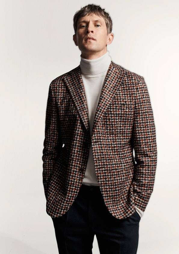 Digel Maglia dolcevita ciclista modern fit digel in pura lana pettinata