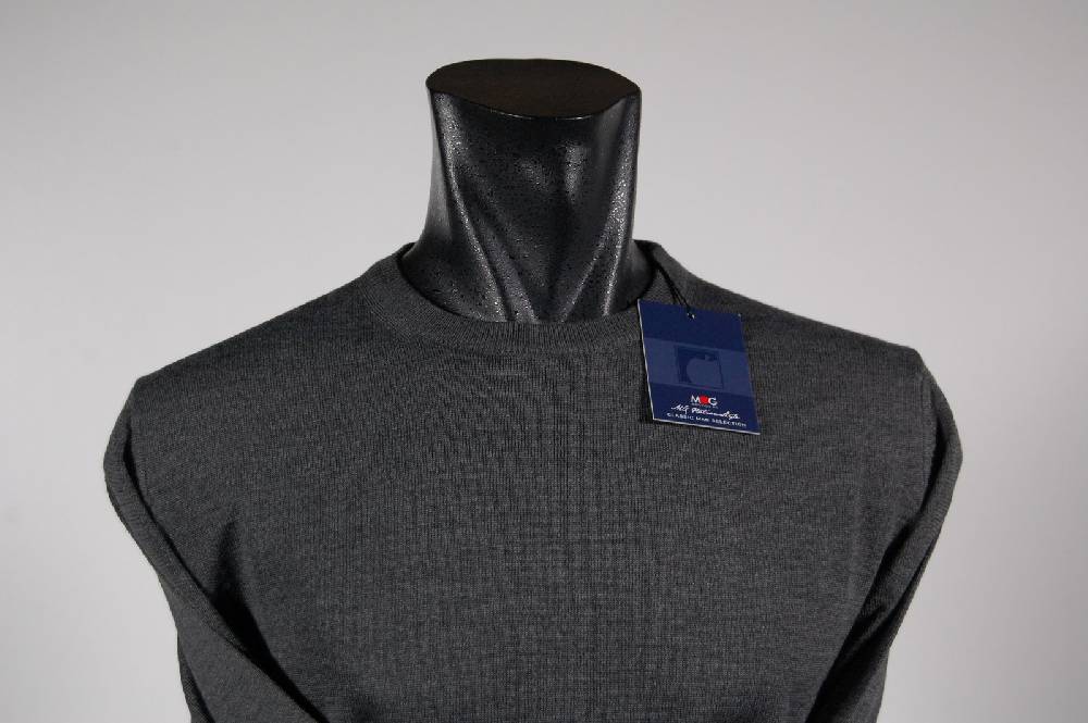 MG Maglione A Giro Collo In Misto Lana Pettinata Mg In Quattro Colori