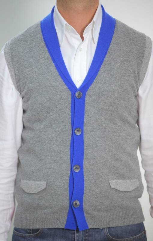 Daniele Fiesoli Maglione gilet slim fit daniele fiesoli