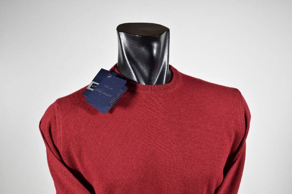 MG Maglione Giro Collo Con Toppe In Lana Cashmere Regular Fit In 5 Colori