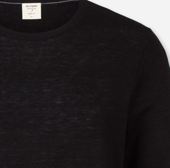 Olymp Maglione Giro Collo Olymp In Lana Merino Extra Fine E Seta