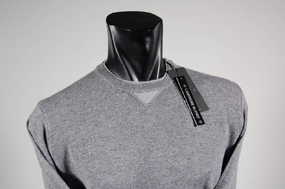 Join By MG Maglione Girocollo Con Toppe Misto Cashmere