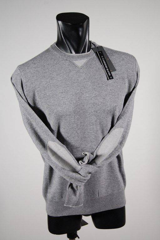 Join By MG Maglione Girocollo Con Toppe Misto Cashmere