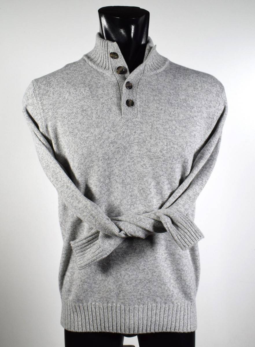 Cavalieri Milano Maglione Lupetto Con Bottoni Cavalieri Milano Misto Cashmere