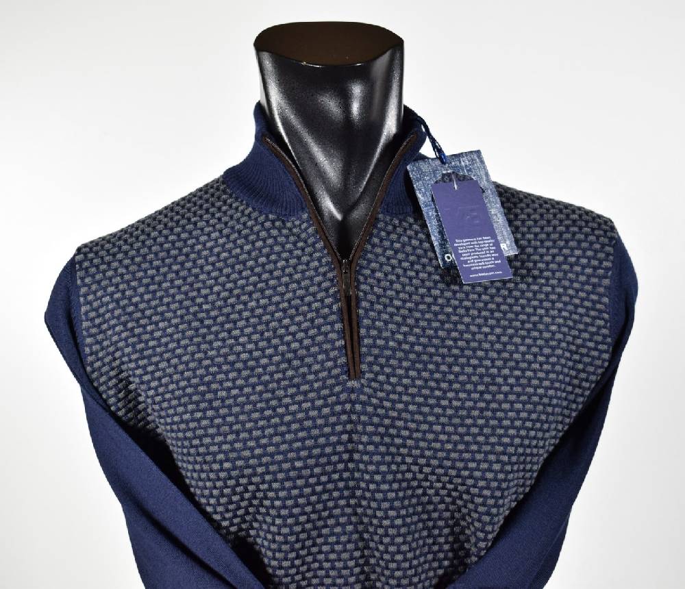 Ocean Star Maglione Lupetto Con Zip Ocean Star Fantasia Jacquard