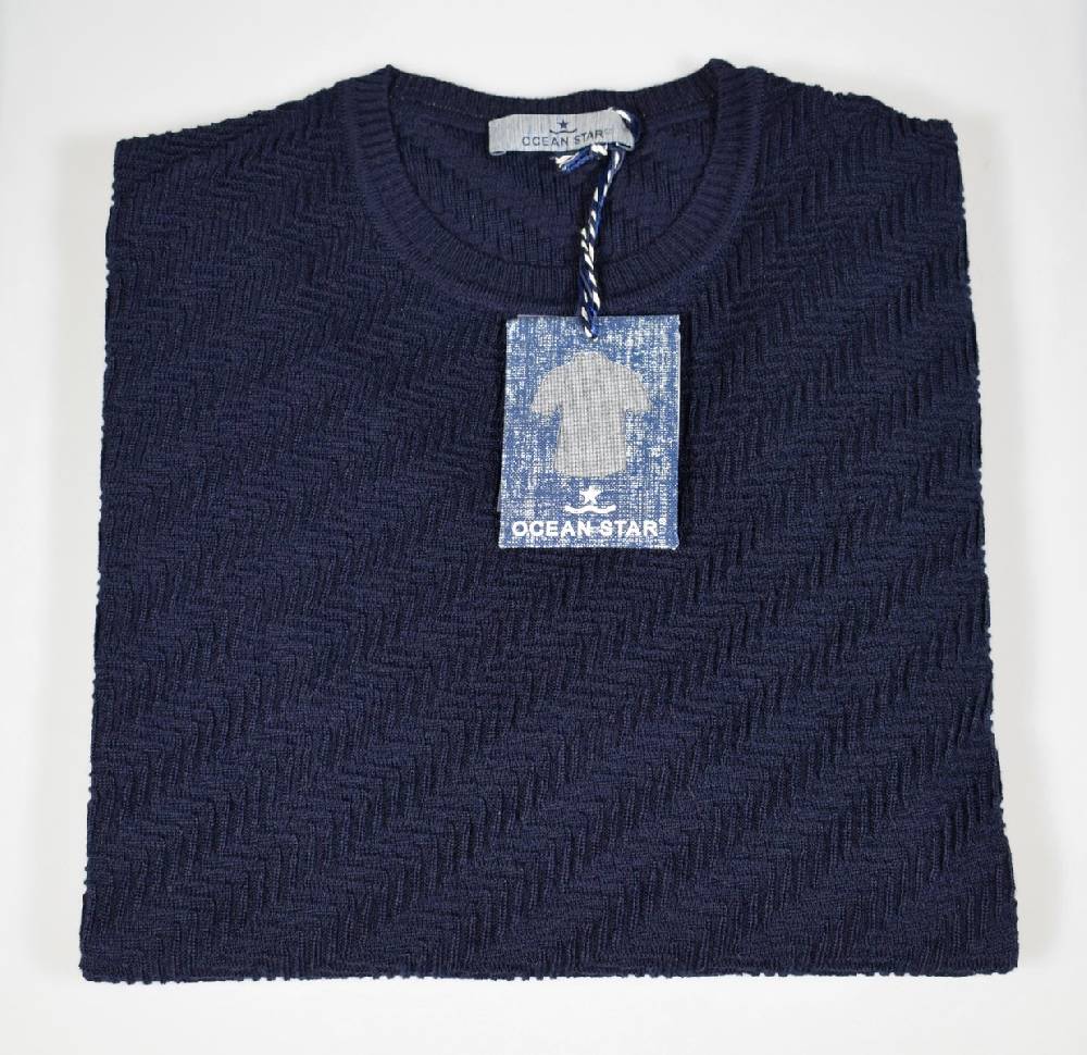 Ocean Star Maglione Ocean Star Giro Collo Made In Italy Tre Colori