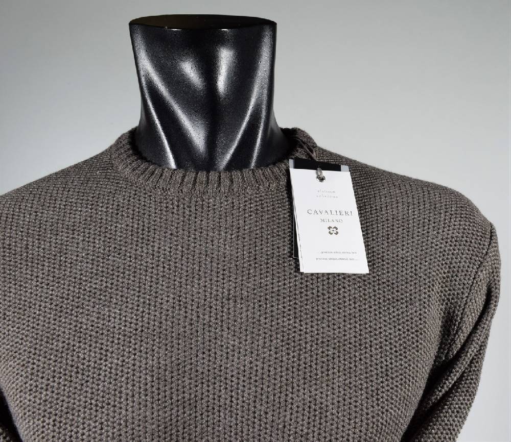 Cavalieri Milano Maglione Paricollo Noce Cavalieri Milano Modern Fit