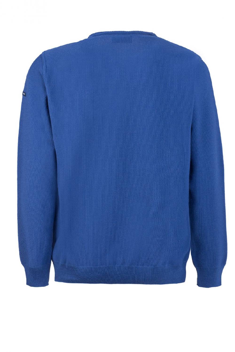 Green Coast Maglione Regular Fit A Giro Collo Azzurro Green Coast Made In Italy