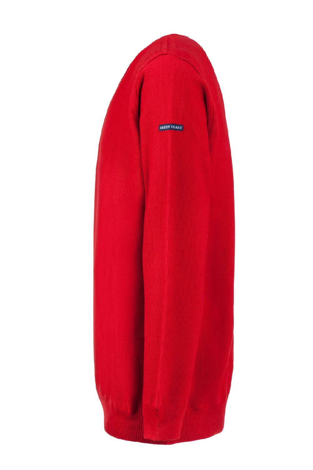 Green Coast Maglione Regular Fit A Giro Collo Rosso Green Coast Made In Italy