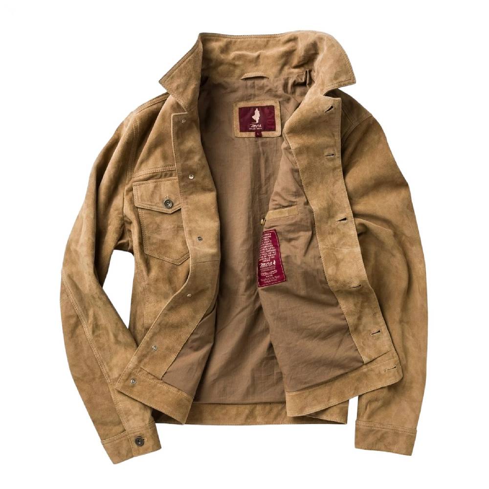 MCS Giacca Sportiva Mcs In Pelle Scamosciata