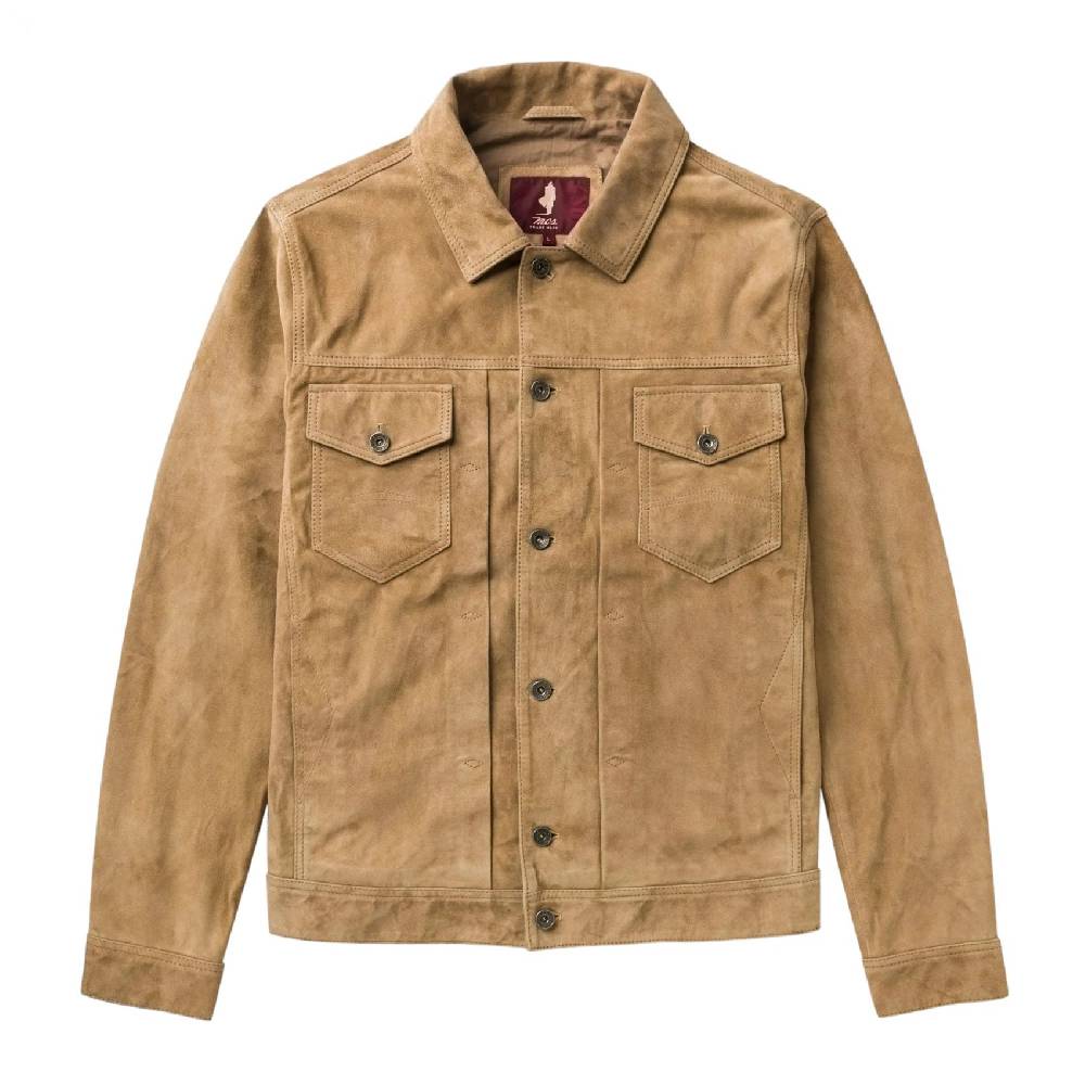 MCS Giacca sportiva mcs in pelle scamosciata