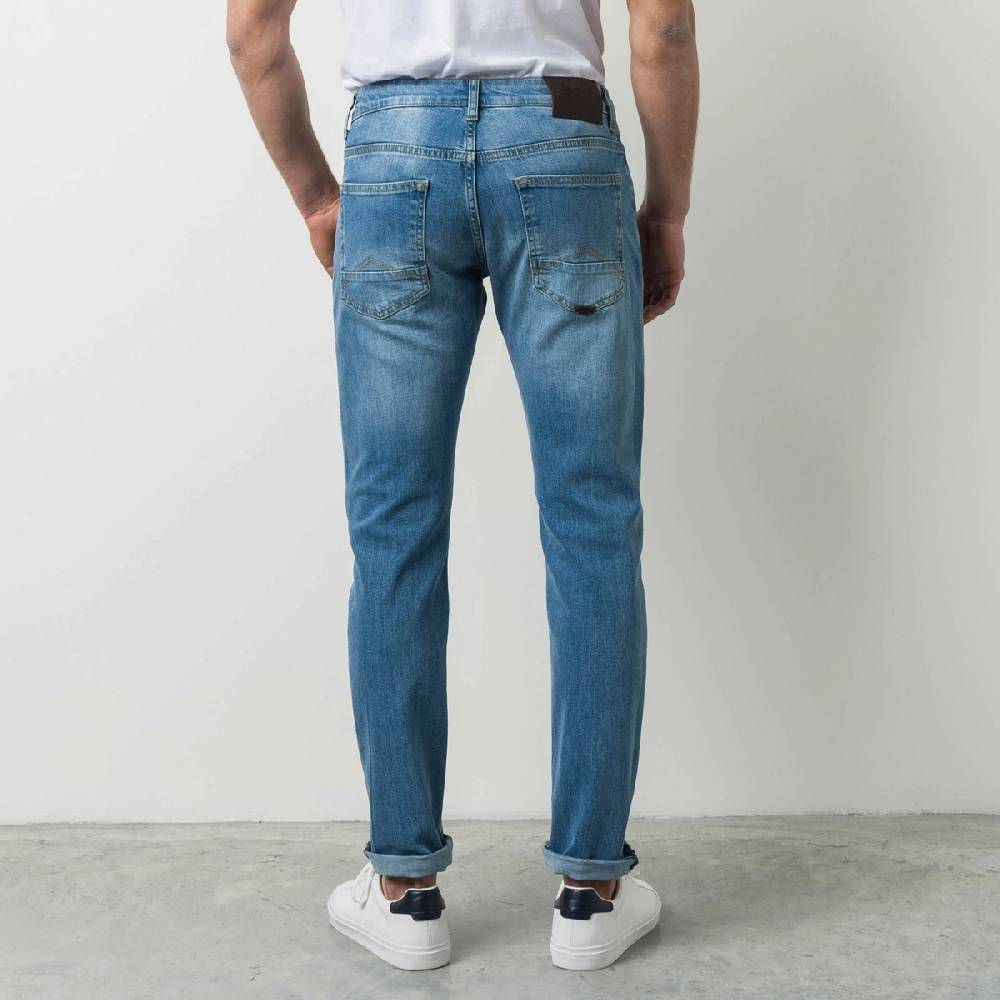MCS Jeans Mcs Regular Fit Denim Chiaro Stretch