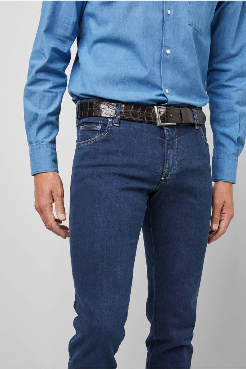 Meyer Jeans Blu Super Slim Fit Stretch M5 By Meyer