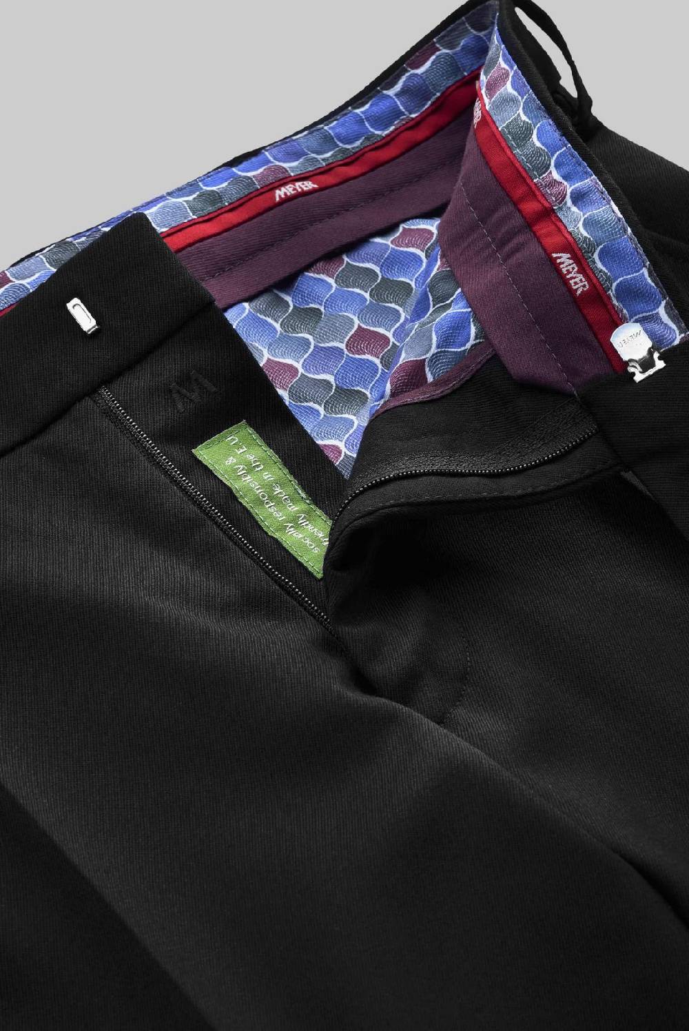 Meyer Pantalone Meyer Nero In Twill Teflon Stretch