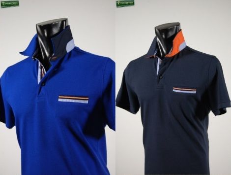 MG Polo con taschino in cotone piqué