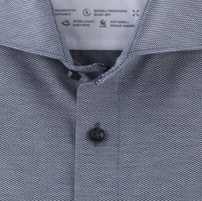 Olymp Camicia Azzurra Olymp In Jersey Modern Fit