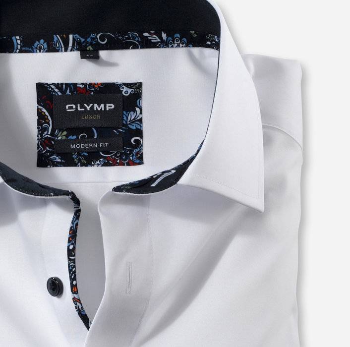 Olymp Camicia Bianca Modern Fit Olymp Luxor