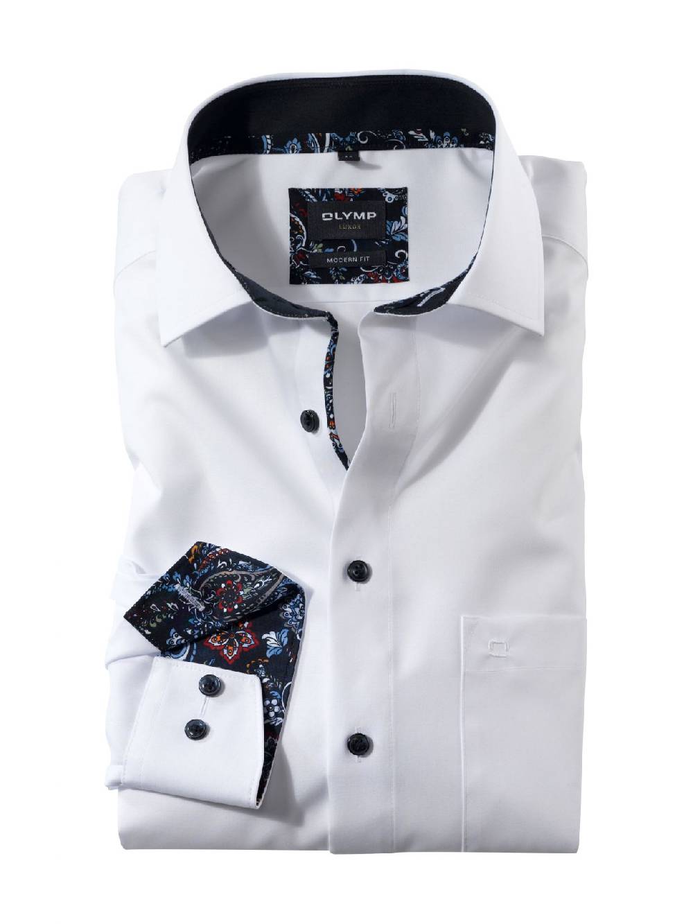 Olymp Camicia bianca modern fit olymp luxor