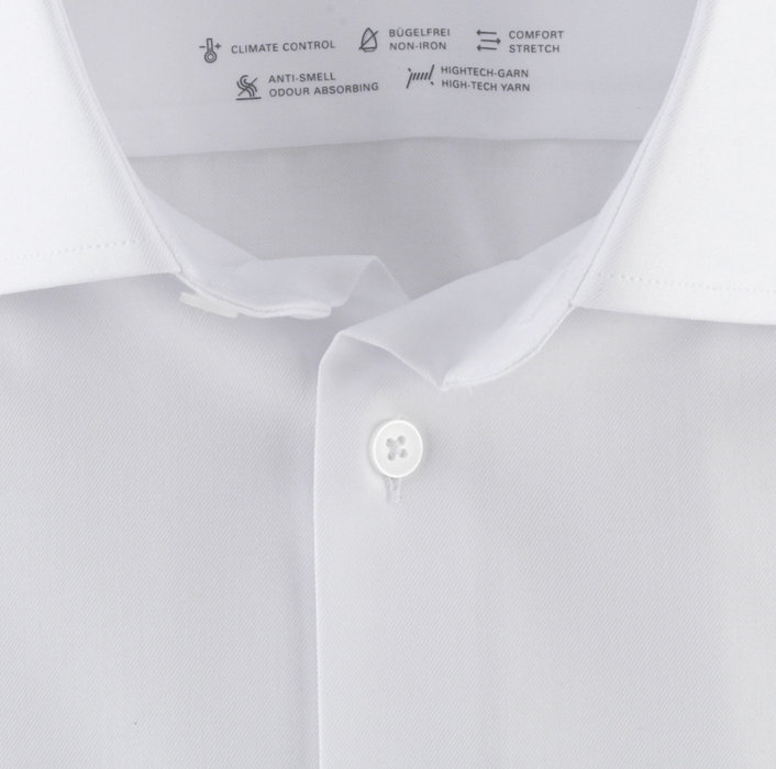 Olymp Camicia Bianca Olymp Dynamic Flex Modern Fit