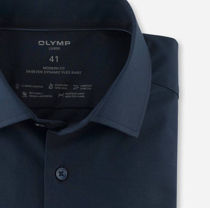 Olymp Camicia Blu Olymp Dynamic Flex Modern Fit