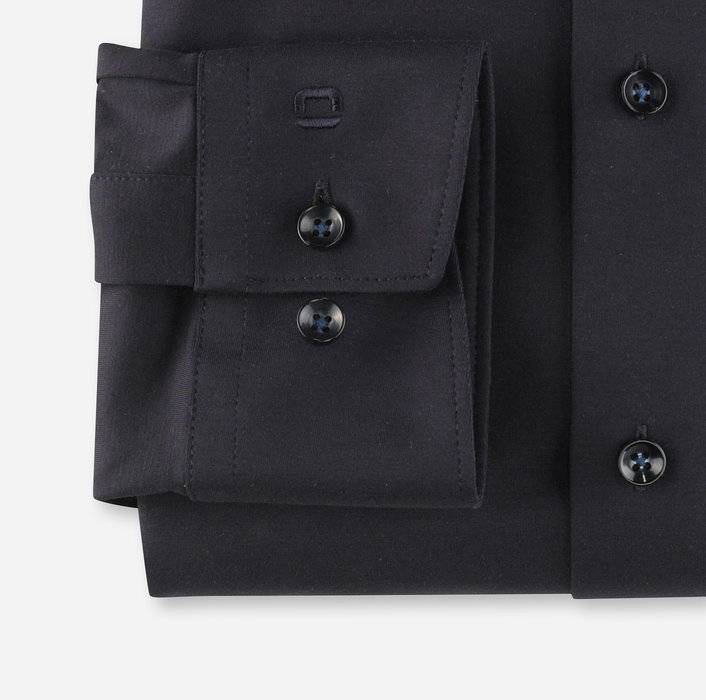 Olymp Camicia In Jersey Blu Scuro Olymp Modern Fit