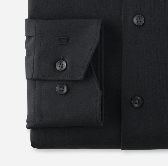 Olymp Camicia Nera Olymp Dynamic Flex Modern Fit