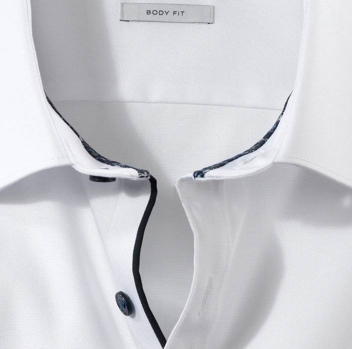 Olymp Camicia Olymp Bianca Cotone Stretch Slim Fit
