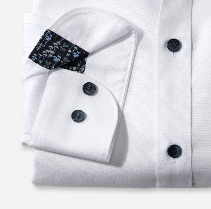 Olymp Camicia Olymp Bianca Cotone Stretch Slim Fit