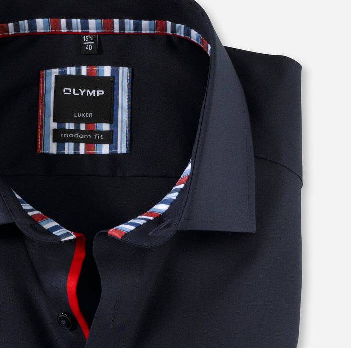 Olymp Camicia Olymp Blu Modern Fit Con Taschino