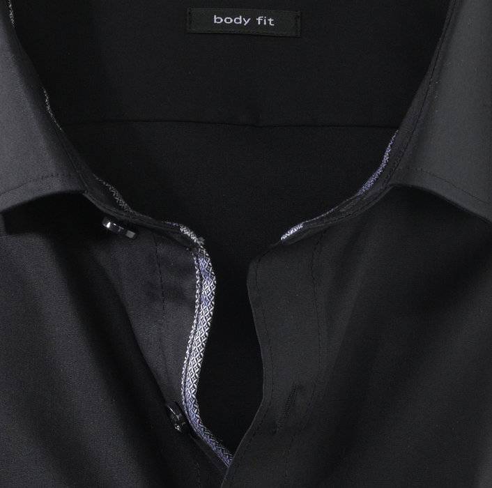 Olymp Camicia Slim Fit Nera Olymp Level Five