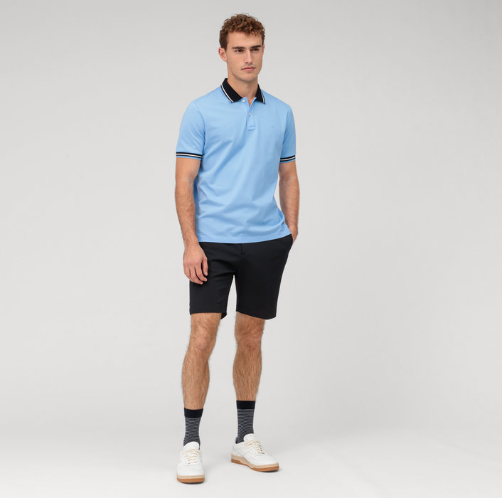 Olymp Polo Celeste Olymp Regular Fit Cotone Piqué