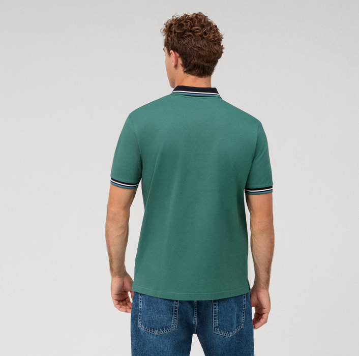 Olymp Polo Verde Olymp Regular Fit Cotone Piqué