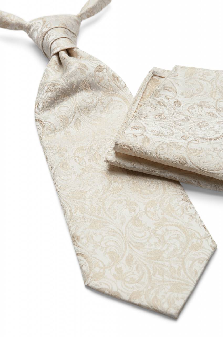 Digel Panciotto Elegante Cerimonia Digel Champagne Ecru Con Cravatta