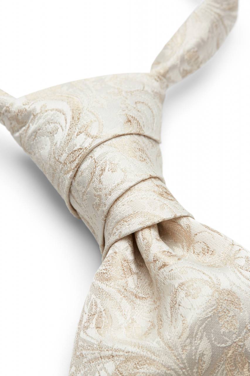 Digel Panciotto Elegante Cerimonia Digel Champagne Ecru Con Cravatta