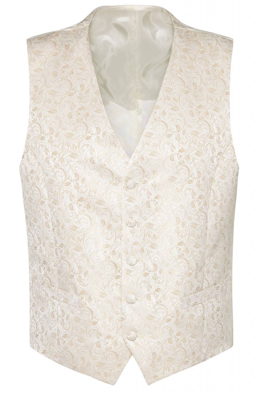 Digel Panciotto elegante cerimonia digel champagne ecru con cravatta