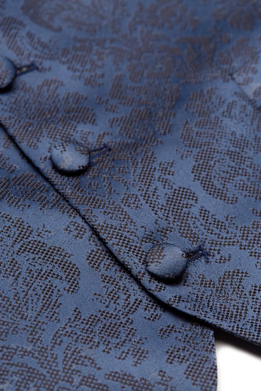 Digel Panciotto Gilet Blu Completo Di Cravatta E Pochette Digel Cerimonia