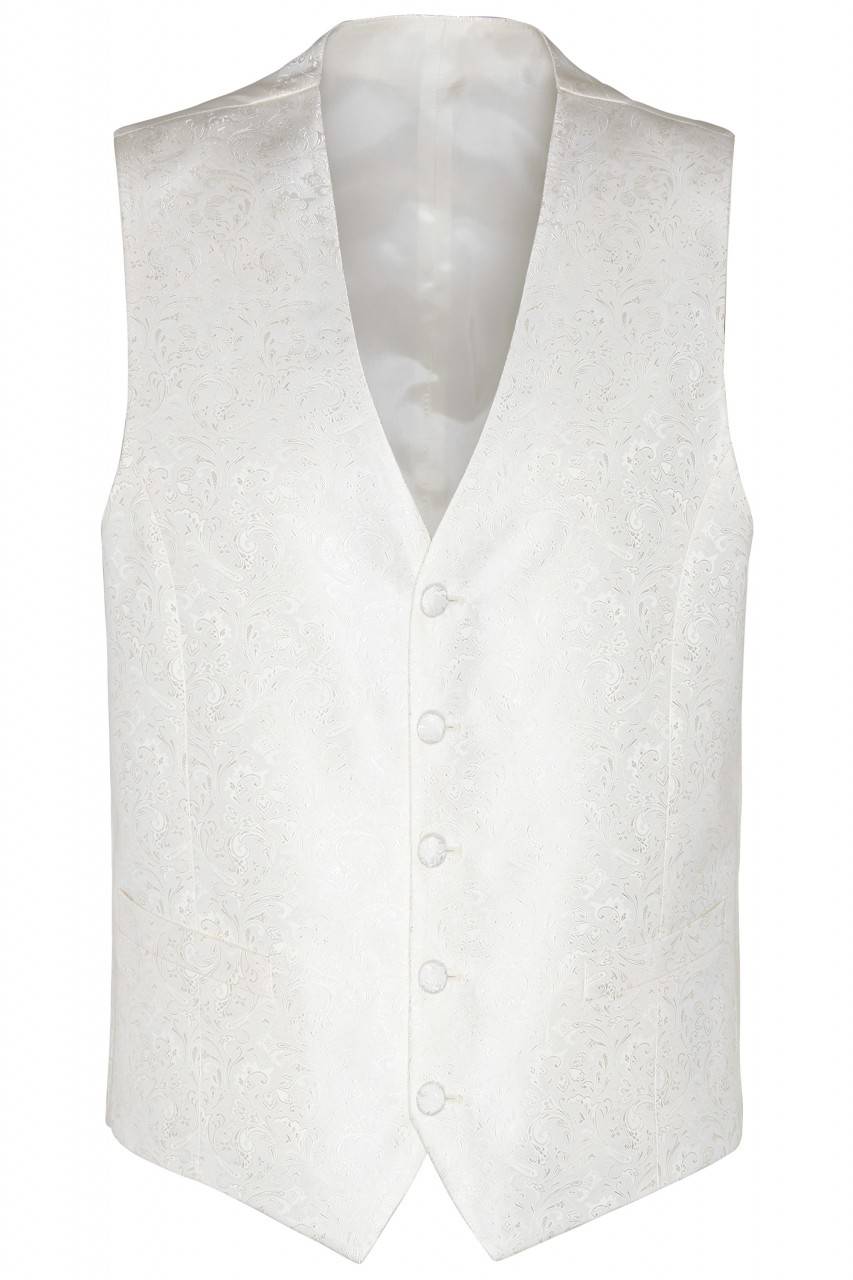 Digel Panciotto Gilet Completo Di Cravatta E Pochette Ecru Digel