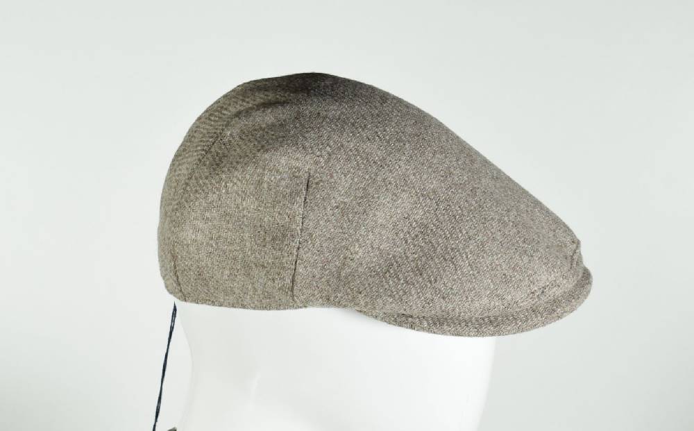 Panizza Berretto Panizza Tortora In Lana Shetland