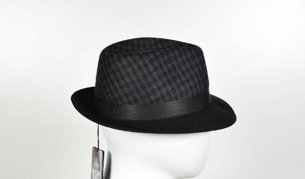 Panizza Cappello Trilby Panizza Grigio A Quadri