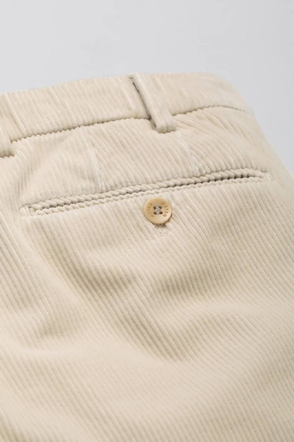 Meyer Pantalone Avorio Meyer In Velluto A Coste Luxury Modern Fit