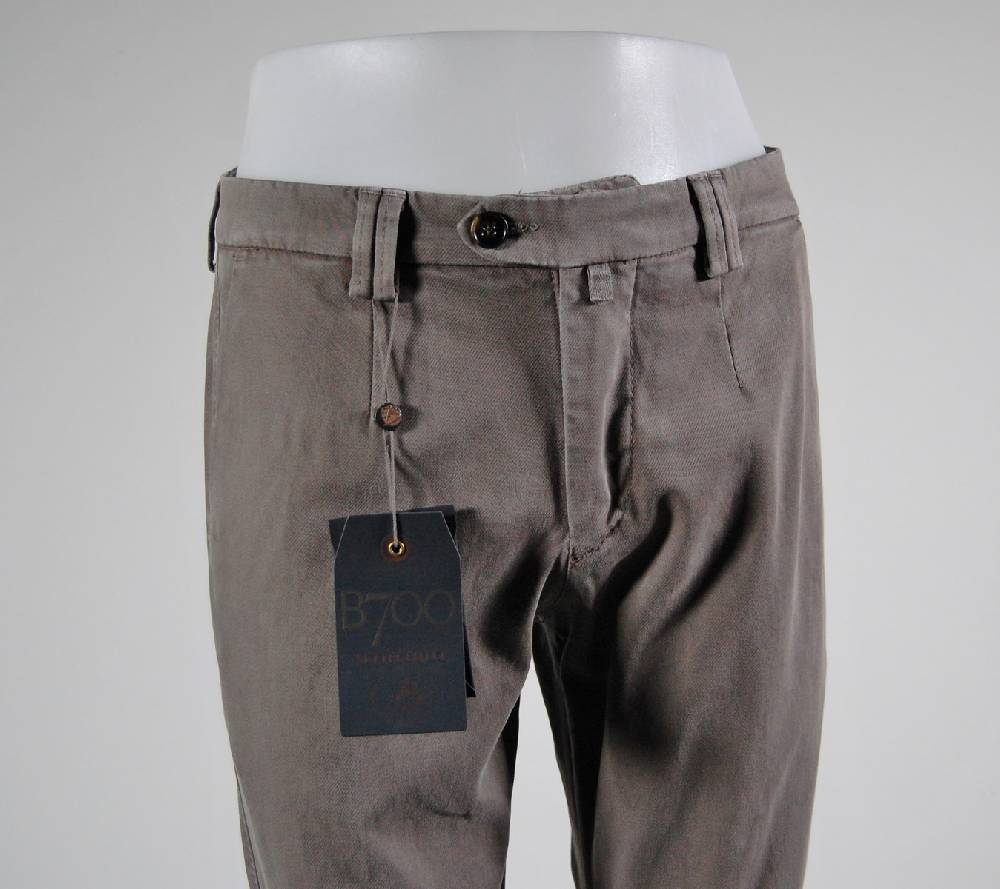 B Settecento Pantalone B700 In Gabardina Stretch Slim Fit Quattro Colori