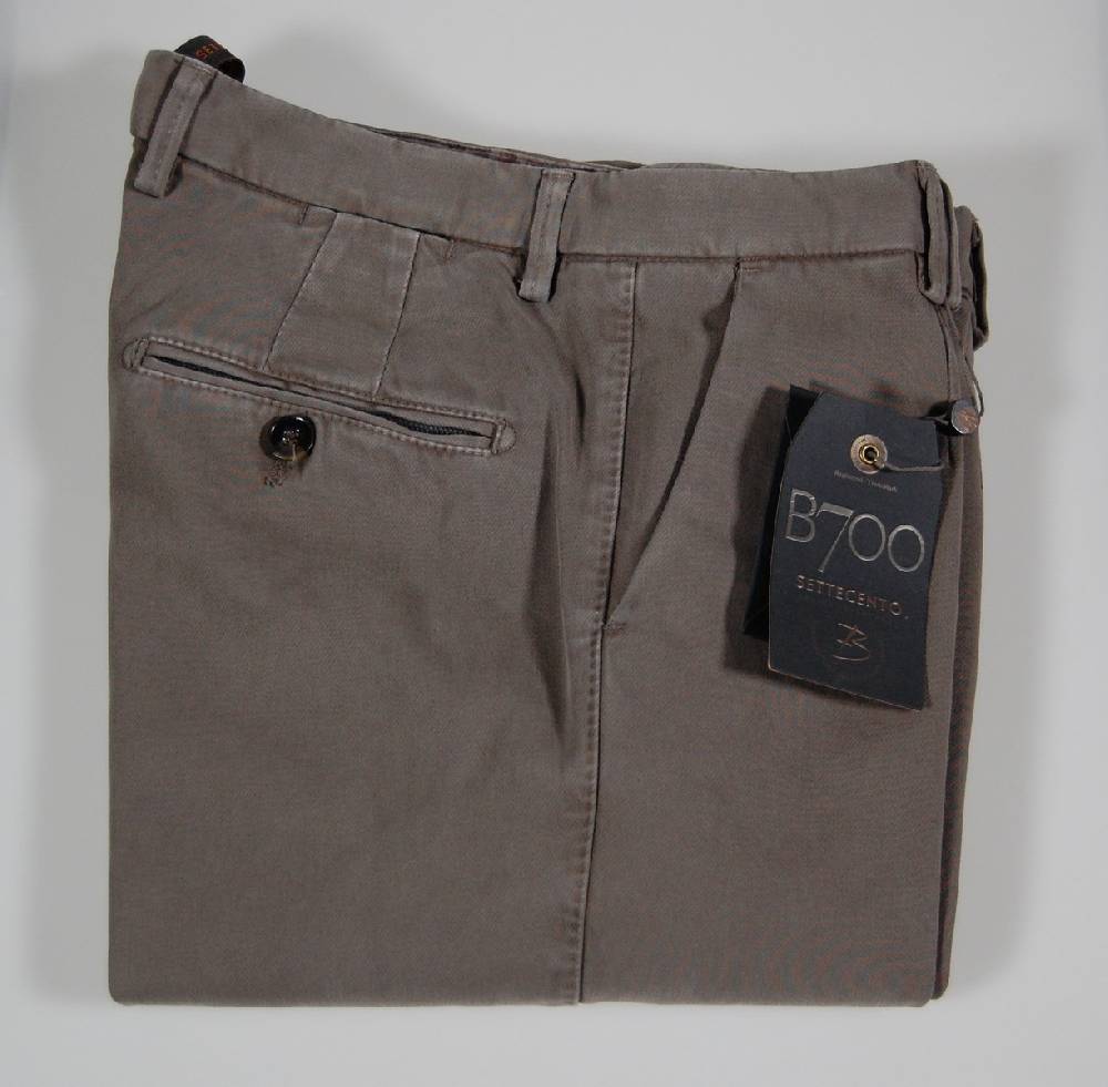 B Settecento Pantalone B700 In Gabardina Stretch Slim Fit Quattro Colori
