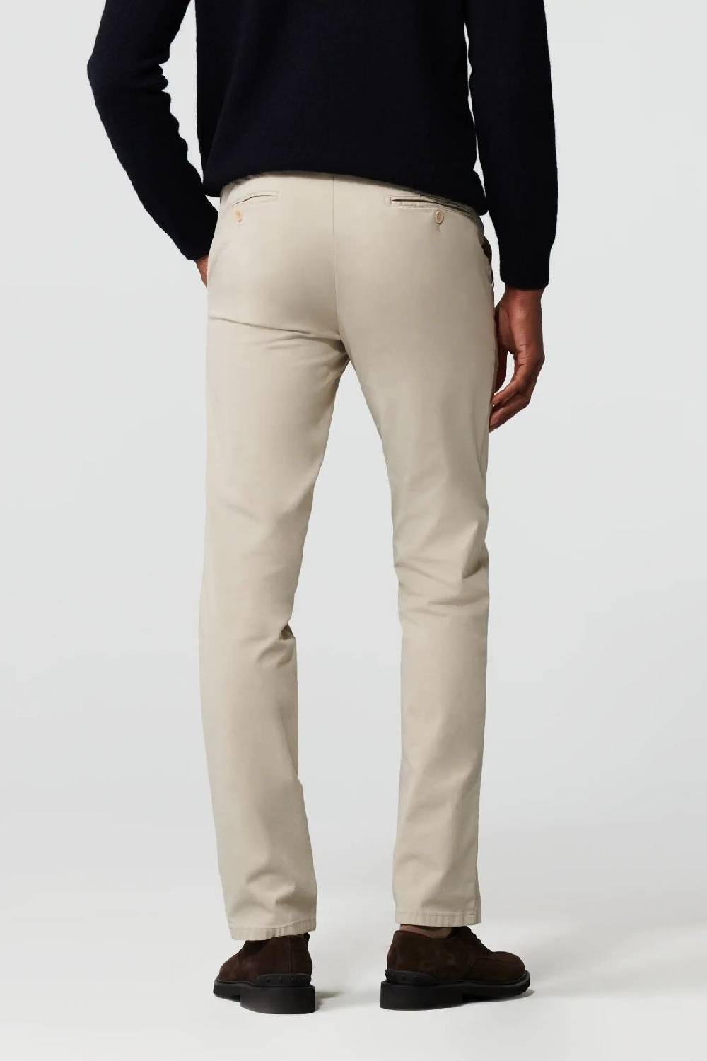 Meyer Pantalone Beige Meyer Cotone Bio Stretch Modern Fit