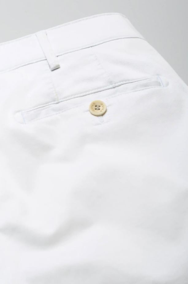 Meyer Pantalone Bianco Meyer In Cotone Stretch Drop Quattro Comfort Fit