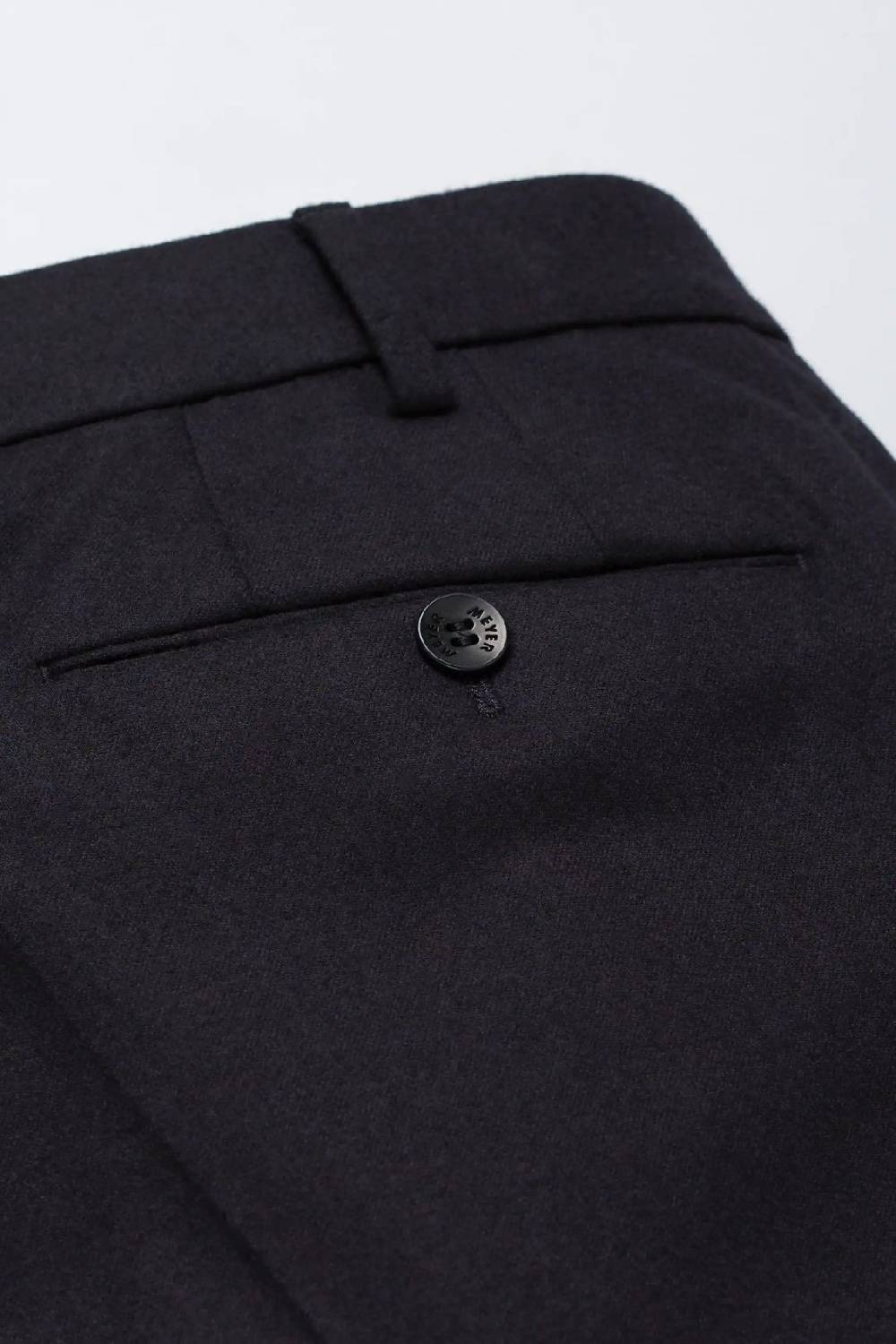 Meyer Pantalone Blu Meyer In Flanella Naturalmente Caldo Antipiega