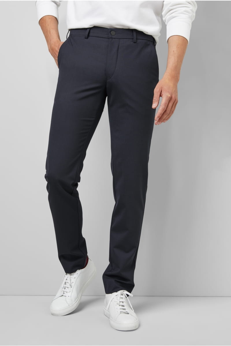 Meyer Pantalone blu navy in lana bi-stretch m5 by meyer modern fit