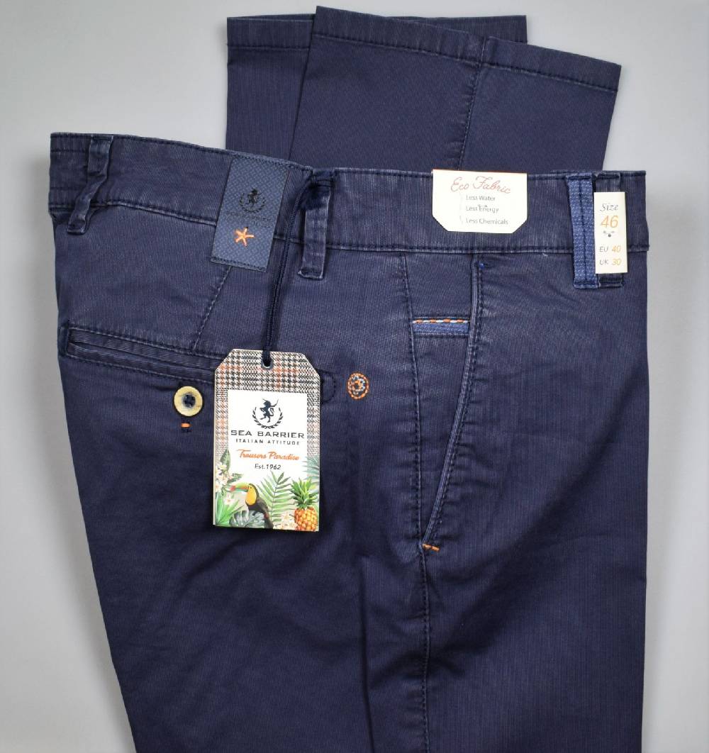 Sea Barrier Pantalone Blu Regular Fit Sea Barrier In Cotone Stretch