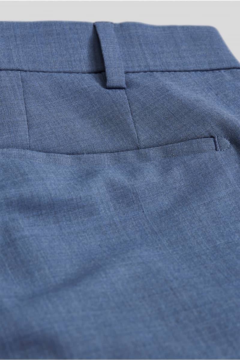 Meyer Pantalone Blue In Lana Bi-stretch M5 By Meyer Modern Fit