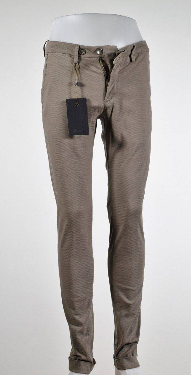 B Settecento Pantalone bsettecento cotone stretch lavorato slim fit in tre colori